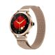 2. VELTORI VT340-1 Damen-Smartwatch, Goldarmband + rosa Silikonarmband