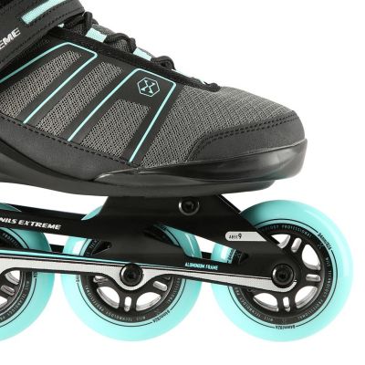 6. NILS Extreme NA14217 Rollschuhe schwarz und mint Größe 45