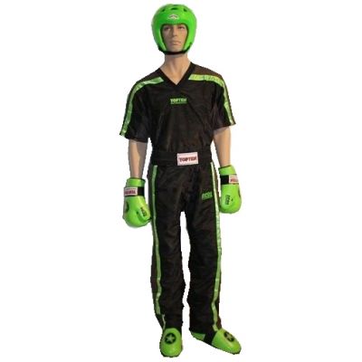 3. TOP TEN NEON Kickbox-Outfit schwarz und grün