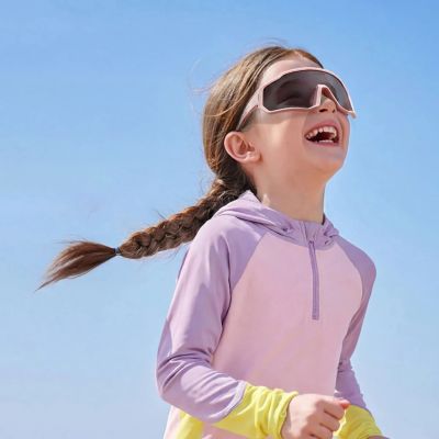 3. Rockbros SP383 Sakura Light Pulse Fahrradbrille – Hellrosa, photochrome Gläser