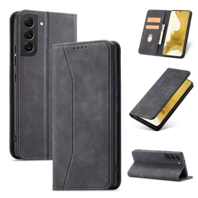 10. Magnet Fancy Case für Samsung Galaxy S23+ Flip Cover Wallet Stand schwarz