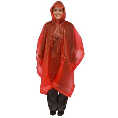 3. REDCLIFFS REGENMANTEL-PONCHO - ROT