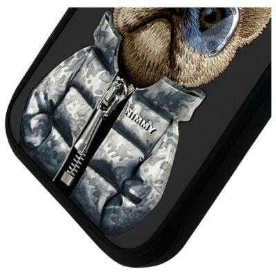 4. Nimmy Cool&Cute 2.0 Dog Case für iPhone 16 Pro - Schwarz