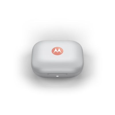 4. Motorola Moto Buds Pfirsichrosa Kopfhörer