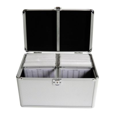 4. MediaRange BOX75 CD-Hüllen, 200 CDs, Silber