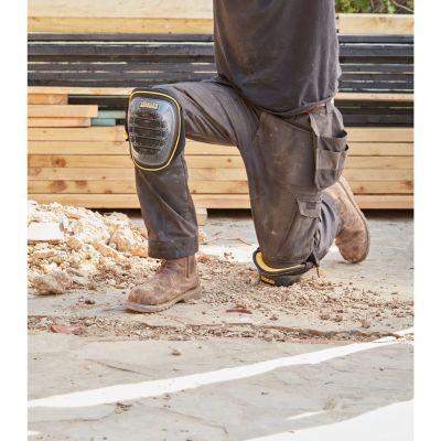 4. Stanley FATMAX FMST82960-1 Knieschoner Gelb, Schwarzes Gel, Nylon, Gummi
