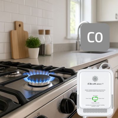 5. QOLTEC Kohlenmonoxidsensor | CO-Melder | 85 dB LED-Alarm