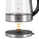 16. ELDOM GLASKABELLOSER WASSERKOCHER C420 KETTY 1850-2200W 1,7L NETTOFILTER BELEUCHTETER BEHÄLTER, HEIZPLATTE