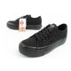 17. Lee Cooper Damen Sportschuhe Stoff Plateau Sneakers schwarz
