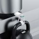 3. Joyroom Langlebiges USB-C-/USB-C PD QC-Kabel der Serie A9, 60 W, 3 A, 1 m – Weiß