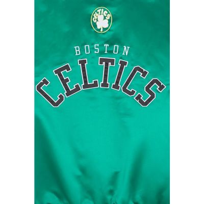 4. Mitchell & Ness NBA Boston Celtics Primetime Schwergewichts-Satinjacke Vintage Logo Celtics M JK8453-BCEKYGN