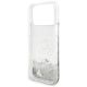 7. Guess Liq Hülle. Glitzeranhänger für iPhone 17 Pro Max – Silber