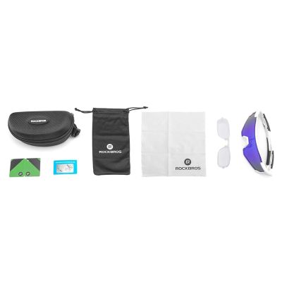5. Rockbros 10183 polarisierende Fahrradbrille – blau