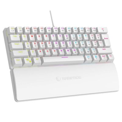 RAMPAGE MECHANISCHER TASTATURPFLÜGEL K60 Weiß