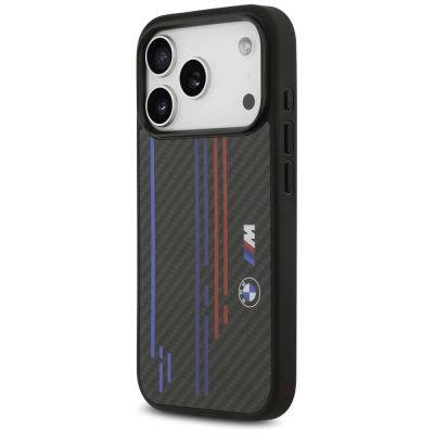 2. BMW M Kevlar Lines & Logo MagSafe Case für iPhone 17 Pro – Schwarz