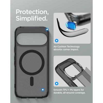 8. Spigen Ultra Hybrid Mag MagSafe Hülle für Google Pixel 11 Pro – Schwarz und Grau