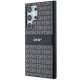 8. DKNY Leder Mono Stripe & Metal Logo Hülle für Samsung Galaxy S24 Ultra – Schwarz