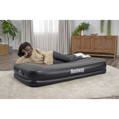 24. Bestway 671BT Luftmatratze, Einzelmatratze, Schwarz, Grau, Unisex