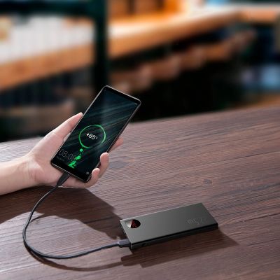 13. Baseus Adaman Metal Power Bank mit Schnellladung 10000 mAh 22,5 W (Overseas Edition 2021) Schwarz