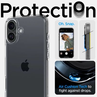 10. Spigen Ultra Hybrid-Hülle für iPhone 16 – transparent