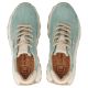 6. Grüne Plateau-Sneaker aus Leder, Modell Filippo DP7498