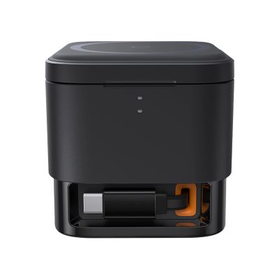 4. Baseus MagPro 3in1 25W MagSafe kompatibles induktives Ladegerät für Telefon und Smartwatch - Schwarz