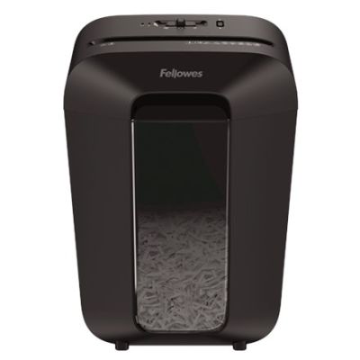 6. Fellowes LX70 Aktenvernichter, 4407501, schwarz, 18 Liter, zerkleinert bis zu 11 A4-Blätter (70 g/m²) gleichzeitig in 4 × 40 mm große Partikel (P-4/T-4), Sicherheitsverriegelung
