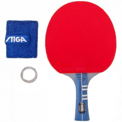 2. Stiga Rite Tischtennisschläger + Armband und Griff 151901