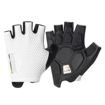 Rockbros TLS004 ROAD TO SKY Kurze stoßdämpfende Fahrradhandschuhe S - Weiß
