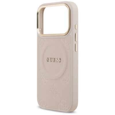 6. Guess Peony Hot Stamp MagSafe Case für iPhone 17 Pro - Pink