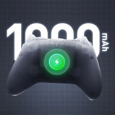 4. Machenike G3 V2 Kabelloser Gamecontroller mit Ladestation – Weiß