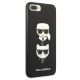 4. Karl Lagerfeld Saffiano Karl&Choupette Head Case für iPhone 7 Plus / iPhone 8 Plus – Schwarz