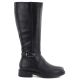 6. Sergio Leone KZ-32-S schwarze Leder-Damenstiefel