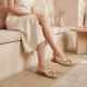 10. Damen-Sandalen mit goldener Blume, Filippo DS7891