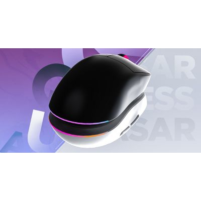 18. HATOR Quasar 3 Kabellose Gaming-Maus, beidhändig bedienbar, Funkfernbedienung + Bluetooth + USB Typ-A, optischer Sensor mit 12.000 DPI