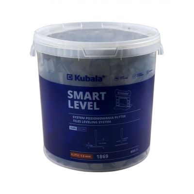 Fliesenverlegeklammern 1,5 mm, 800 Stück, + 20-Liter-Eimer