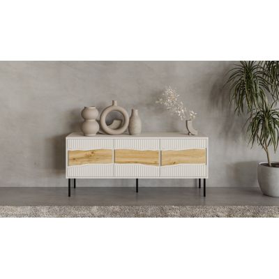 6. INSERTO 3D-TV-Schrank 143,5 x 40 x 61,5 cm, Kaschmir + LED