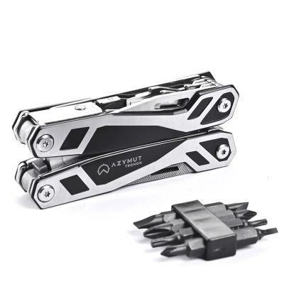 10. AZYMUT Trohon Multitool - 12 Werkzeuge + 8 Bits + Holster (H-P2010121)