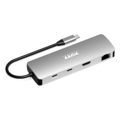 5. Port Designs 900164 Dockingstation, kabelgebunden, USB 3.2 Gen 1 (3.1 Gen 1), Typ-C, Edelstahl