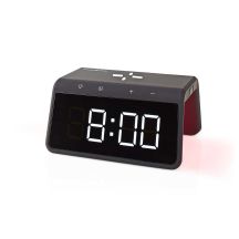Nedis WCACQ30BK Digitaler Wecker Schwarz
