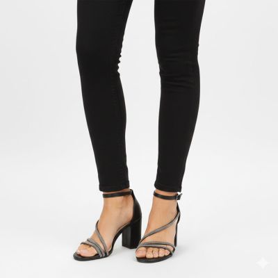 62. Beige, geschlossene Sandalen mit Lochmuster von Sabatina für Damen