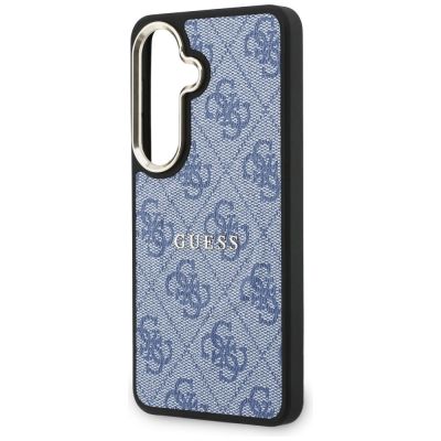 6. Guess 4G Embossed Ring MagSafe Hülle für Samsung Galaxy S26 - blau