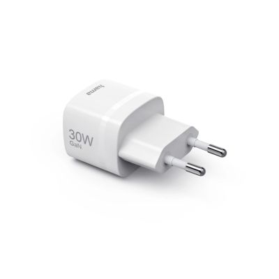 3. Hama 00201964 Handy-Ladegerät für Smartphones, Tablets, Powerbanks und Headsets, Weiß, Wechselstrom-Schnellladefunktion, intern