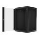 6. Lanberg WF01-6618-10B Rack-Schrank (18 HE; 901 mm / 600 mm / 600 mm; Wandmontage; Glas; 19 Zoll; schwarz)