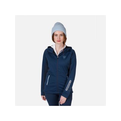 3. Rossignol W Softshell Hoodie Jkt Marineblaue Jacke
