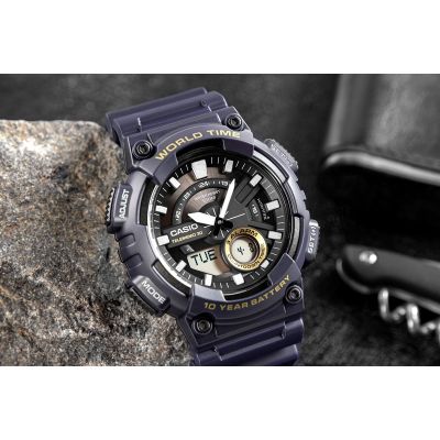 5. CASIO Gerton AEQ-110W-2AVDF Herrenuhr + Box