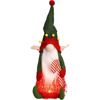 3. Dekorative Plüschelfenfigur mit LED-Beleuchtung, 51 cm