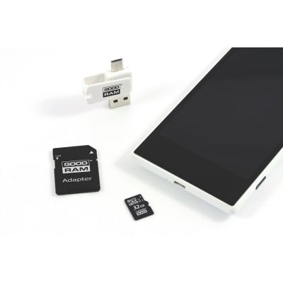 2. GoodRam All-in-One M1A4-0320R12 Speicherkarte mit Adapter und Kartenleser (32 GB; Klasse 10; Adapter, MicroSDHC-Kartenleser, Speicherkarte)