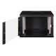 5. Digitus Unique 19" 7U 600x600 Wand-Netzwerkschrank, Glastür, schwarz, ungeteilt, montiert, 100 kg