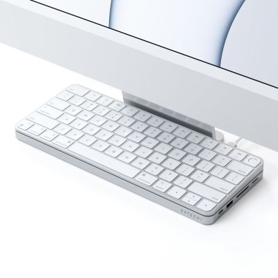8. Satechi ST-UCISDS Laptop-Dockingstation und Port-Replikator, kabelgebunden, USB 3.2 Gen 2 (3.1 Gen 2), Typ-C, Silber